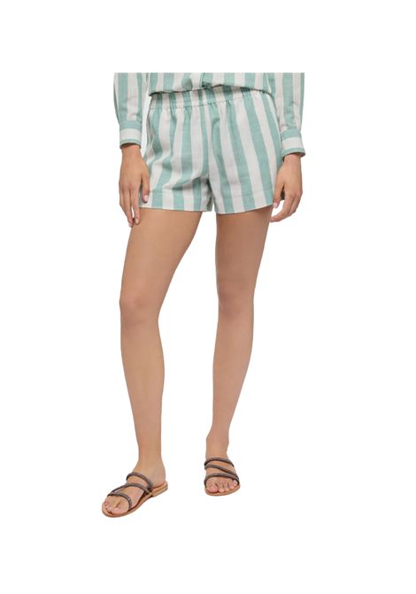 Short Mc2 Saint Barth Meave donna MEAVE01019H Verde lino all over salvia pences MC2 SAINT BARTH | Shorts | MEAVE01019H5310